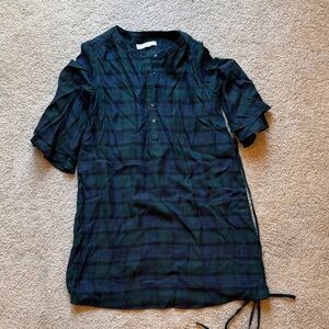 Women’s plaid dress - Green and Blue